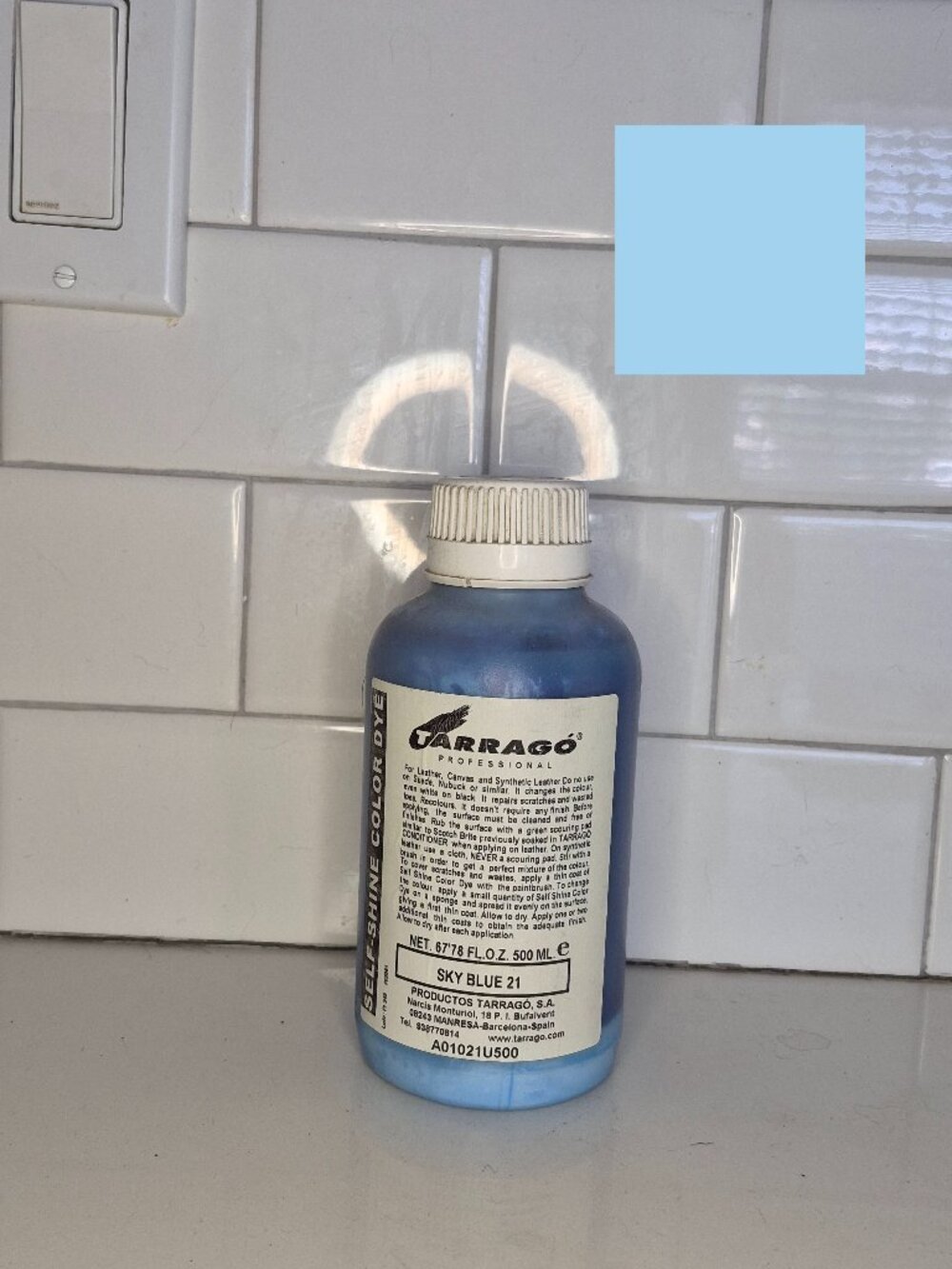 Tarrago Self Shine Color Dye, 500ml Sky Blue 21